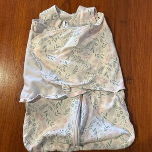 Halo Pastel Floral Baby Swaddle with Zipper